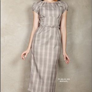 Stop Staring! Flawless Dress - plaid, Sz S